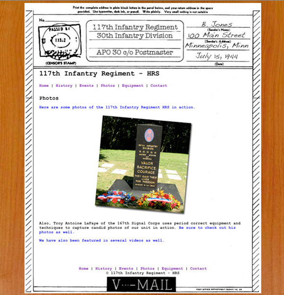 117th Infantry WW2 HRS Website