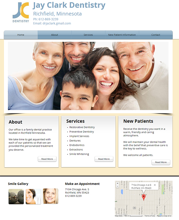 Jay Clark DDS Website and Logo