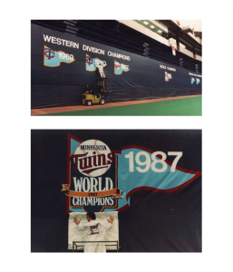 Minnesota Twins Metrodome Pennant Banners