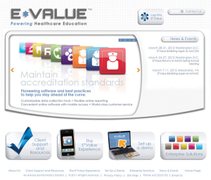 E*Value Landing Page