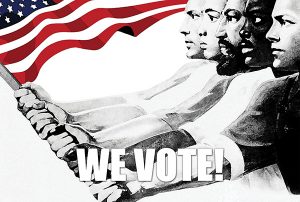 We Vote Flag Postcard