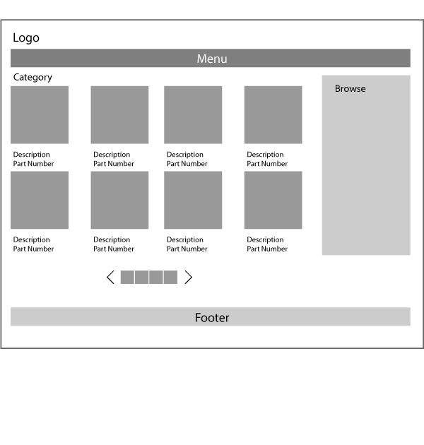 Suttle 2015 website wireframe - Product page