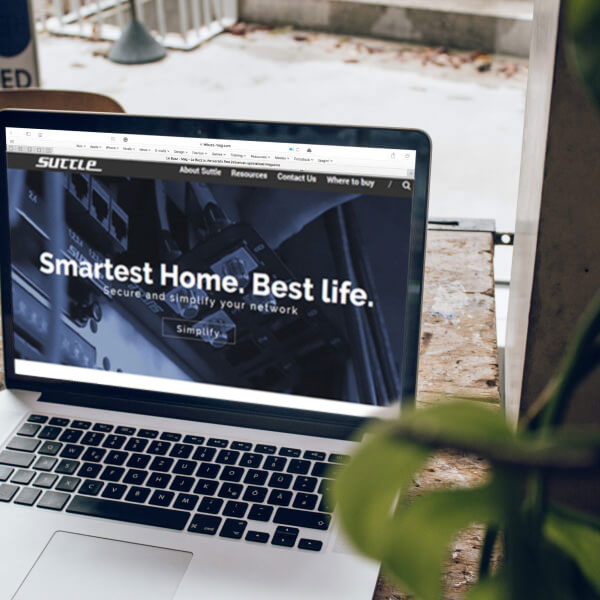 Suttle website on laptop screen